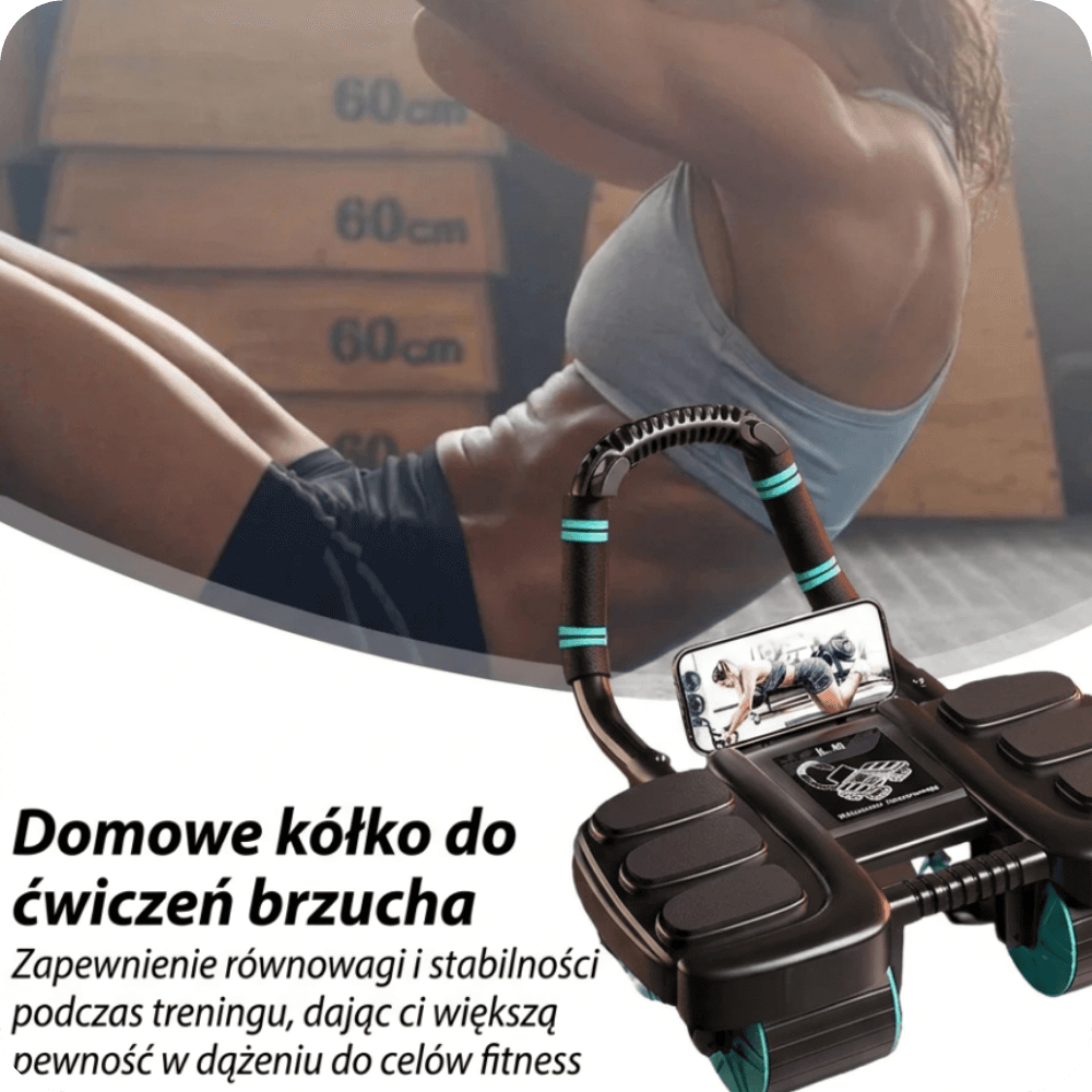 Czterokołowy Antypoślizgowy Roller z Miękkim Nakolannikiem 💪