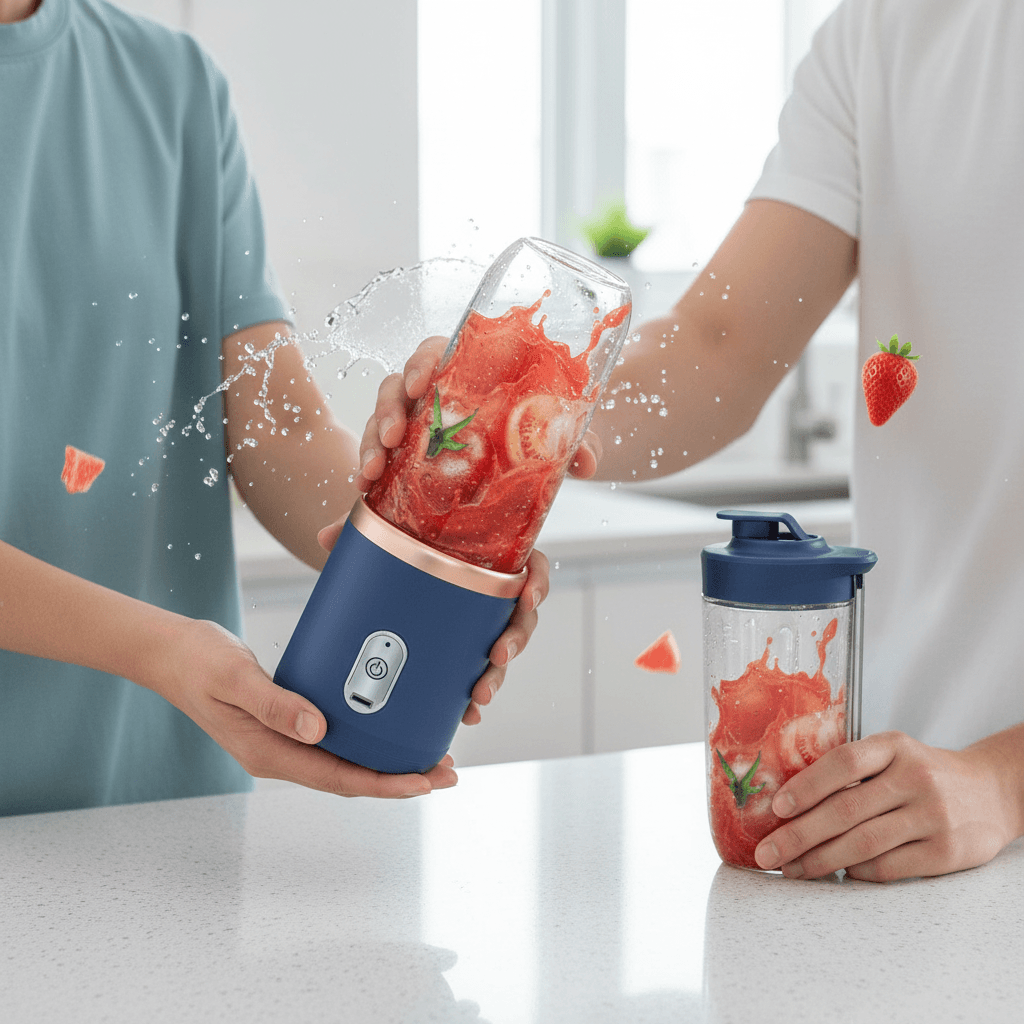 Przenośny blender USB 6 ostrzy 400 ml 🍹