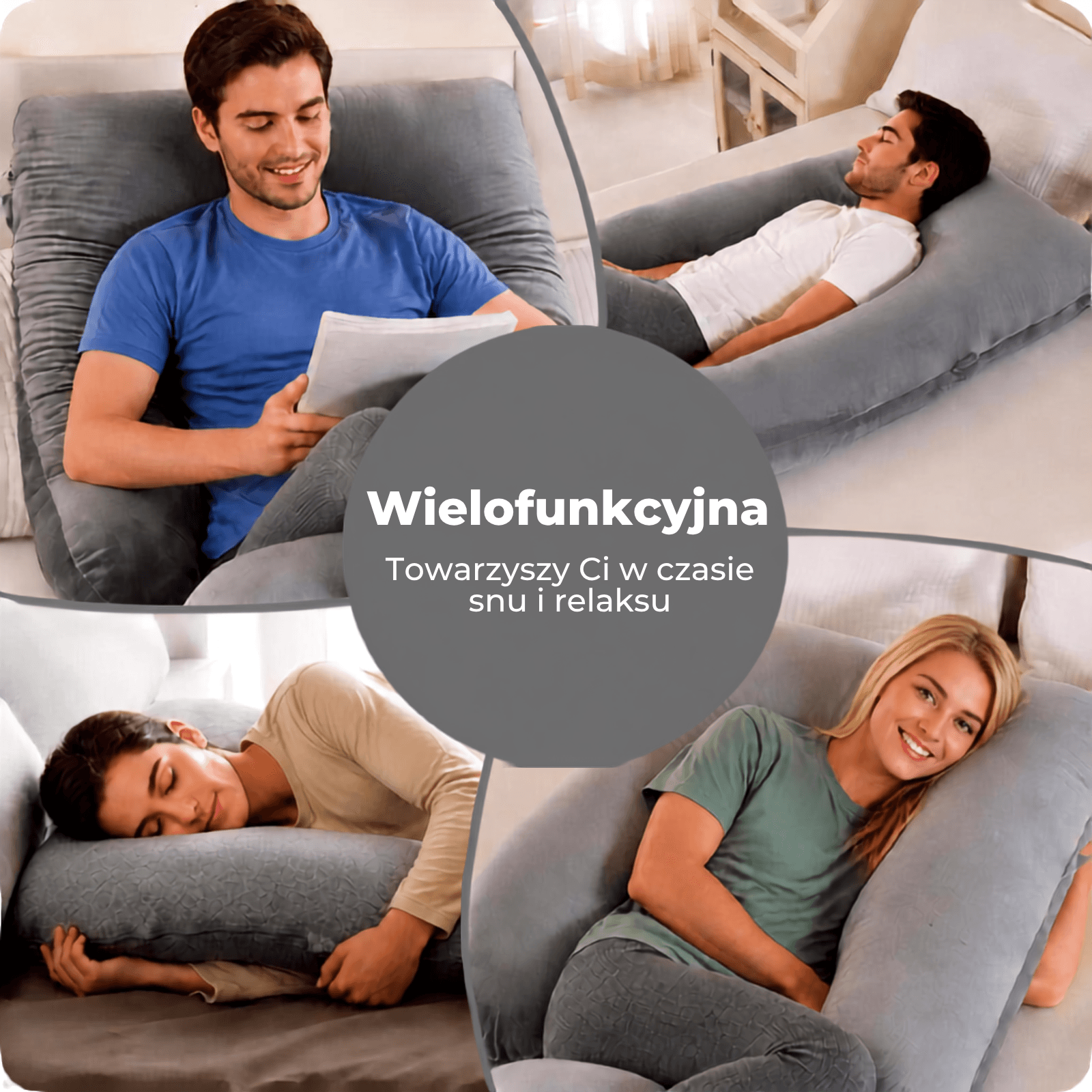 Poduszka wspierająca J - komfort dla niewyspanych
