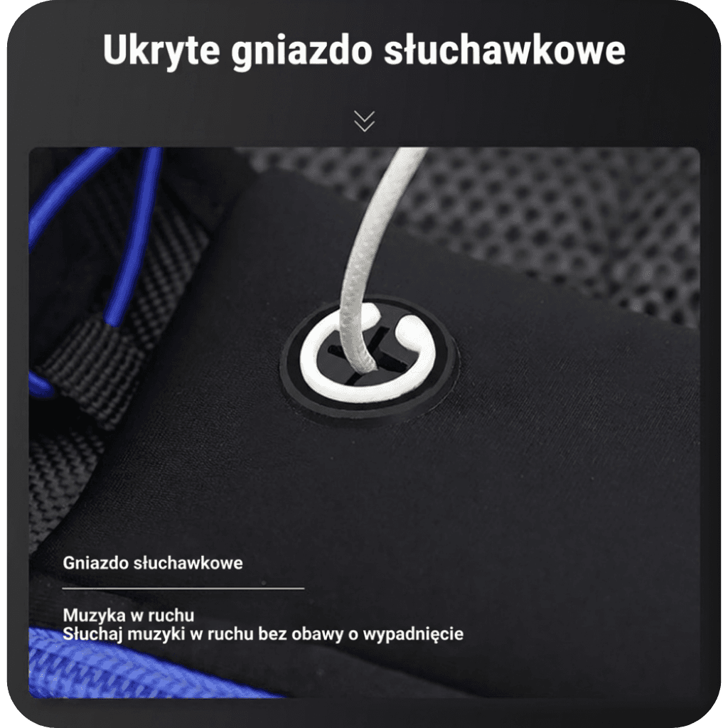 Regulowany odblaskowy pas biodrowy z wieloma kieszeniami ⛰️