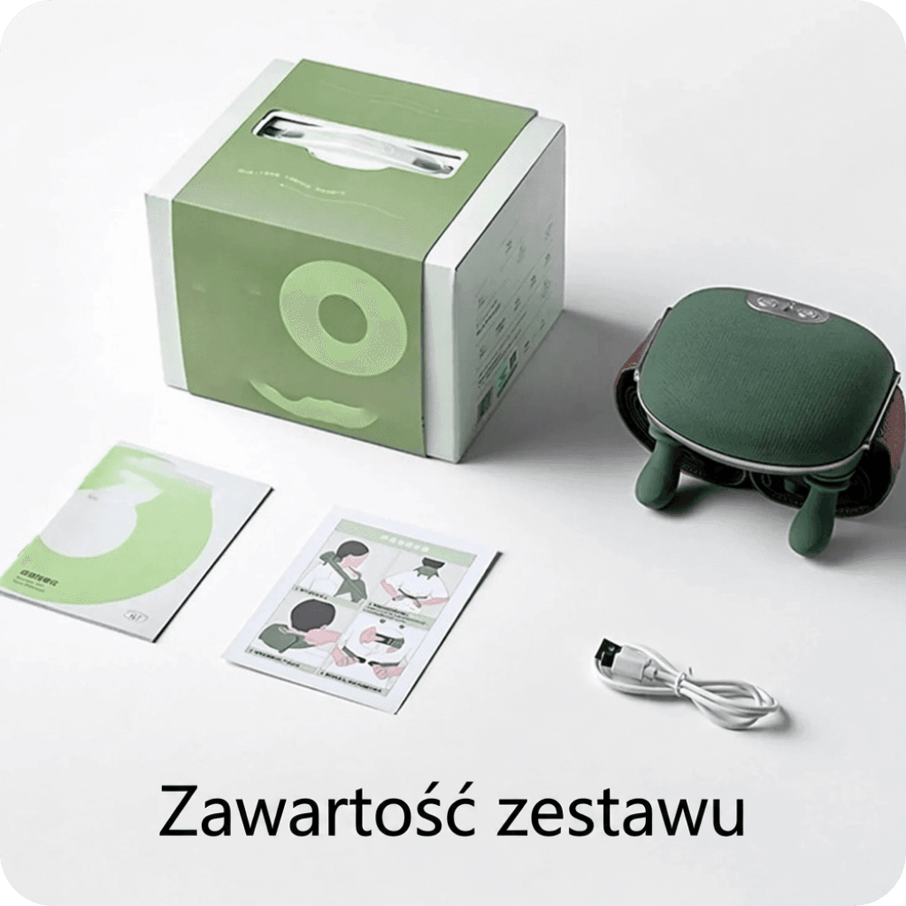 Bezprzewodowy 4D masażer szyi/pleców z ogrzewaniem 🔥