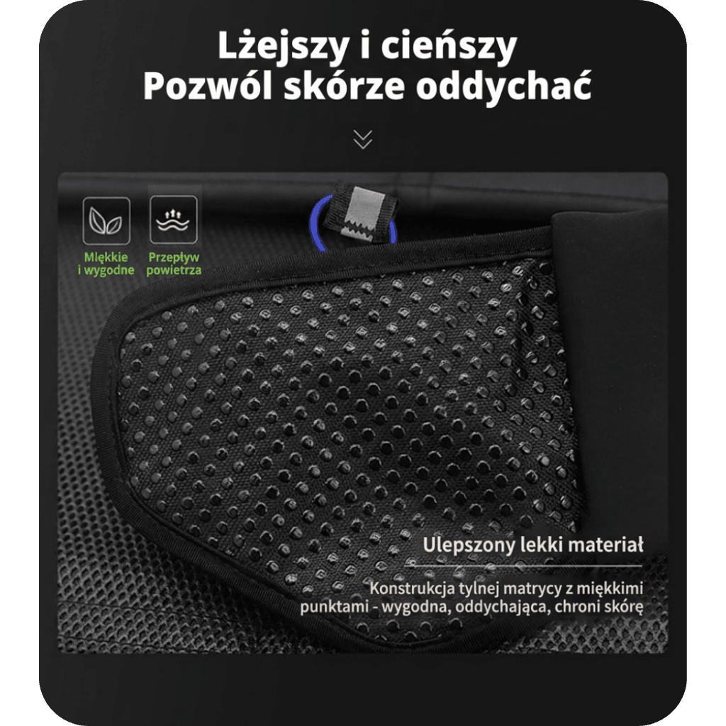 Regulowany odblaskowy pas biodrowy z wieloma kieszeniami ⛰️