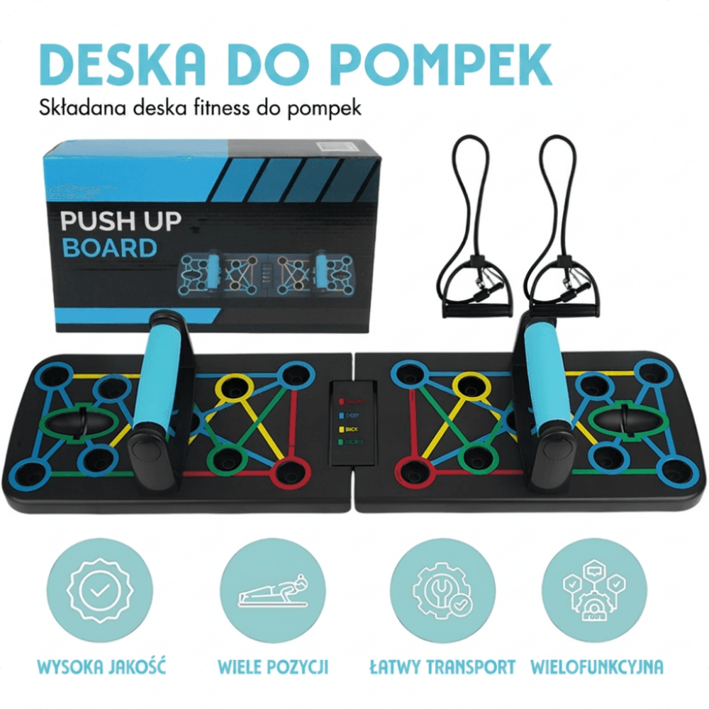 Wielofunkcyjna deska do pompek - barki, ramiona, tułów 💪