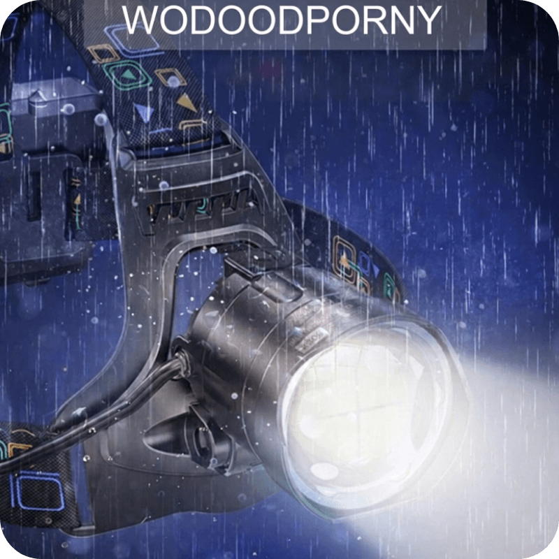Superjasna latarka czołowa XHP100 USB 18650 wodoodporna 🔦