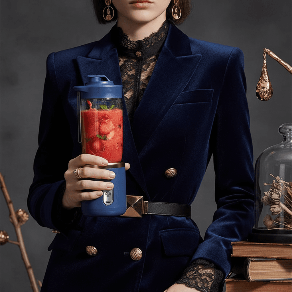 Przenośny blender USB 6 ostrzy 400 ml 🍹