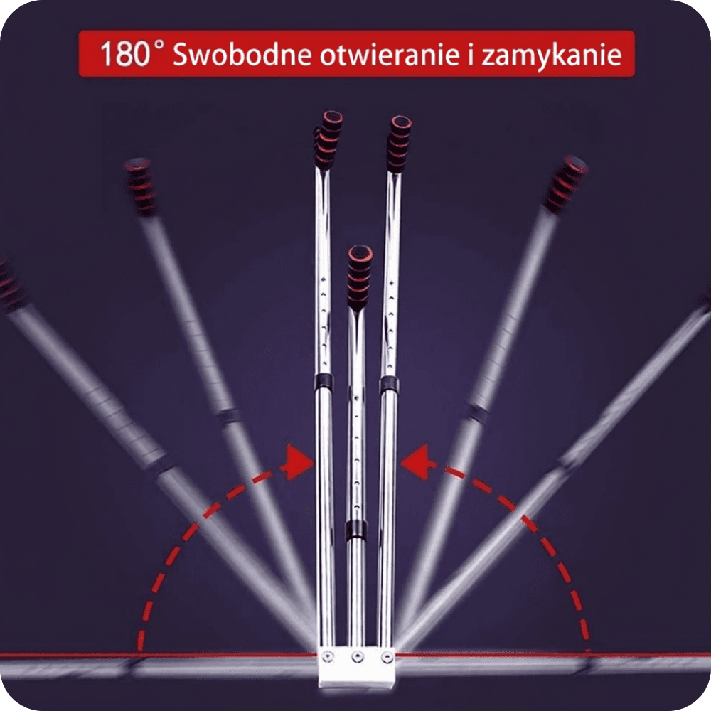 Regulowany trzyprętowy rozciągacz nóg ze stali nierdzewnej 🩰