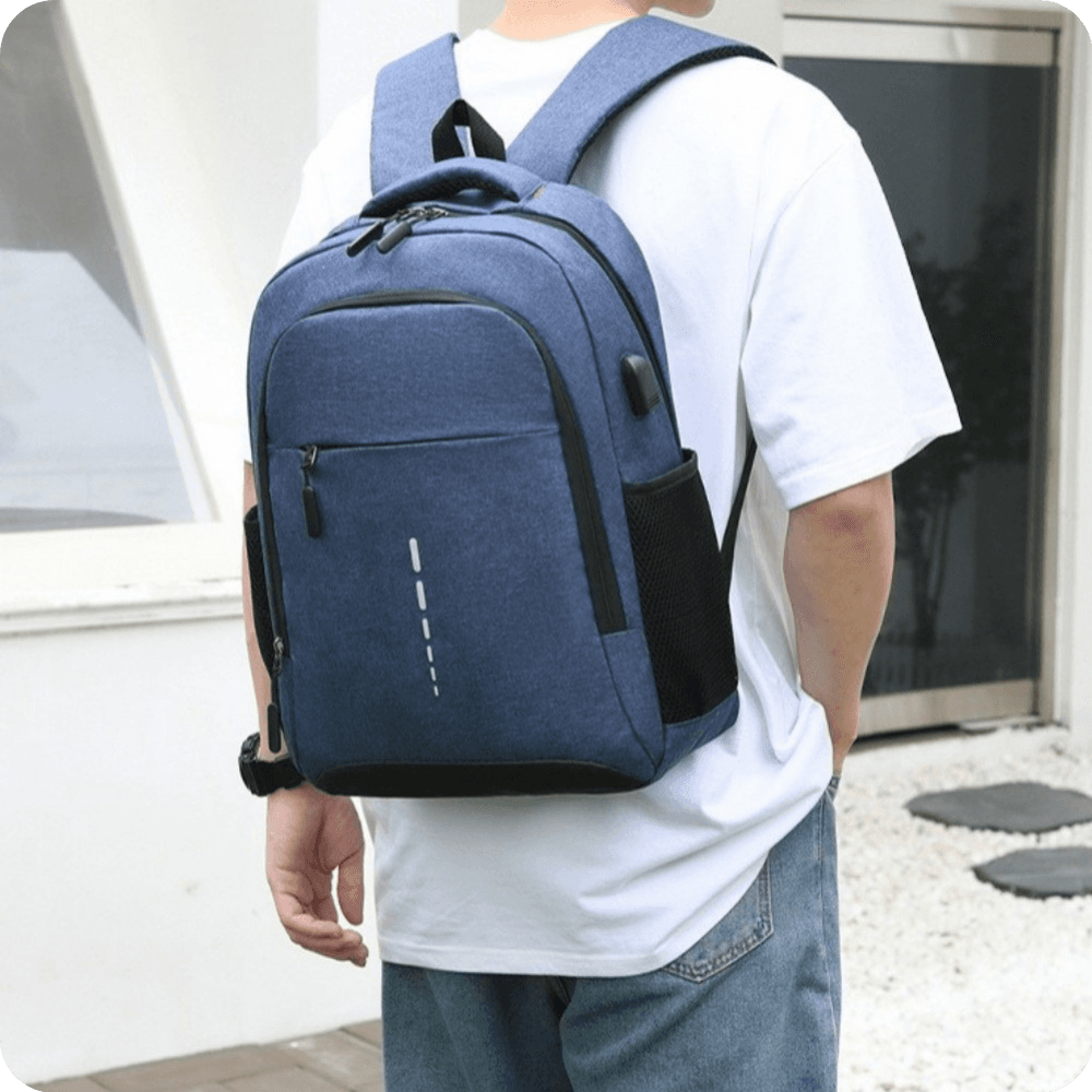 Pojemny plecak studencki Oxford wielofunkcyjny jednokolorowy biznesowo-podróżny 🎒