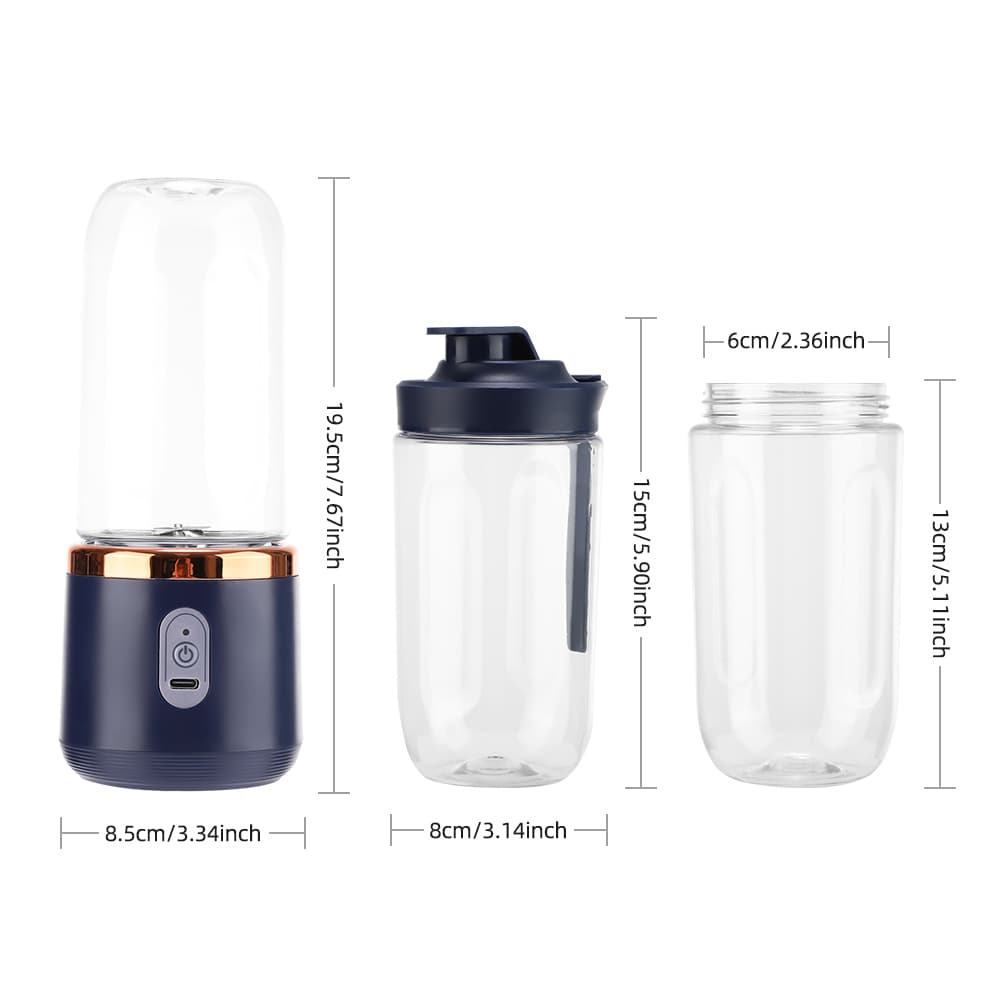 Przenośny blender USB 6 ostrzy 400 ml 🍹