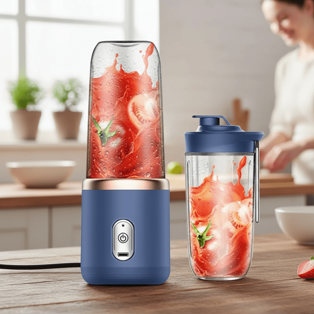 Przenośny blender USB 6 ostrzy 400 ml 🍹